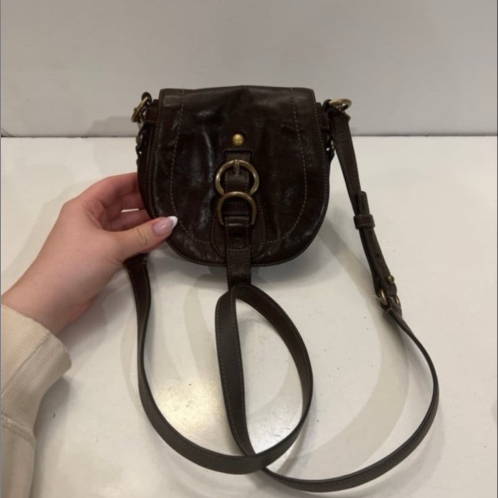 Vintage Coach Small Saddle Leather Crossbody Bag Brown Leather 6x6 in
Multi - Picture 12 of 12